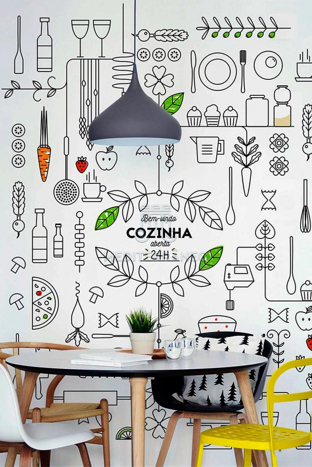 Papel de Parede para cozinha - Renovar o ambiente.