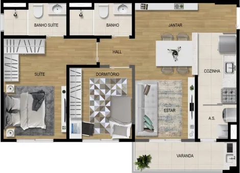 imagem 2 - APARTAMENTO PARA VENDA NO CONDOMÍNIO GIOVIALE EM JUNDIAÍ/SP imagem 2 - APARTAMENTO PARA VENDA NO CONDOMÍNIO GIOVIALE EM JUNDIAÍ/SP